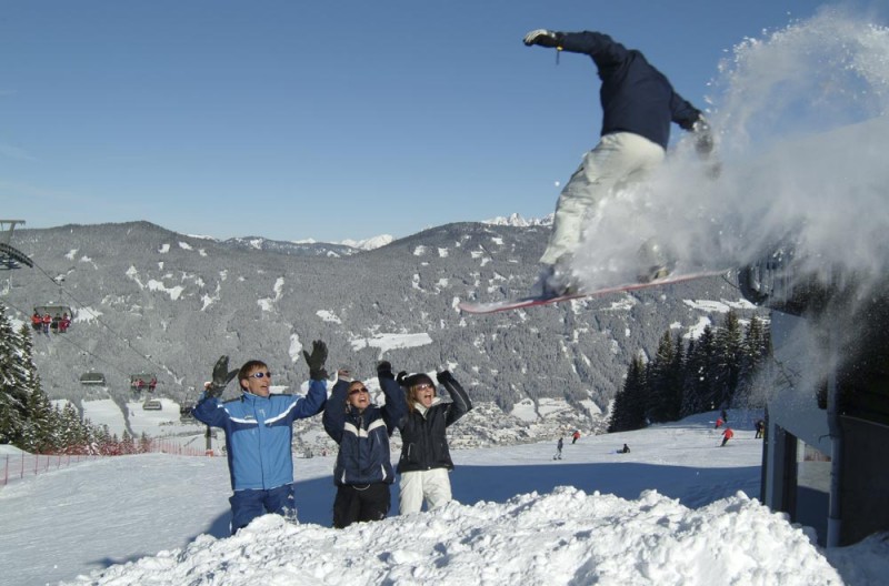 Snowboarden Jumpen